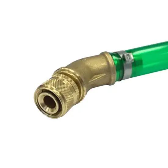 Aftap koppeling (F) met slang